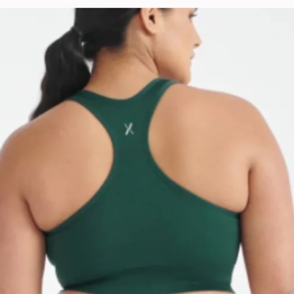 Knix Good to Go High Neck Seamless Bra Sz M in Cactus - Picture 2 of 9